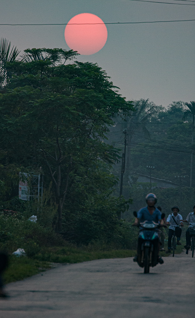 Couche de soleil sur Hanoi